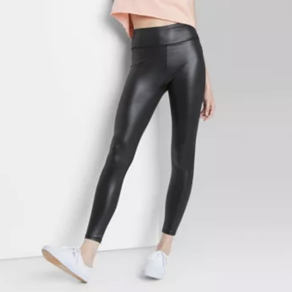 🐈‍⬛ Wild Fable High Waisted Liquid Leggings Black w Spandex XXL